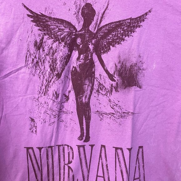 Nirvana Pink Monochrome In Utero Rock T-shirt Size Large - Picture 2 of 4